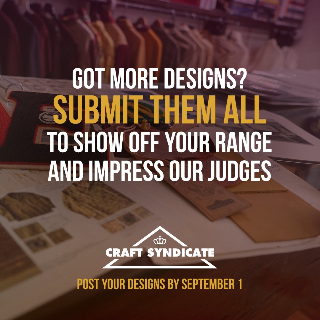 Craft_Syndicate's tweet photo. Fashion Designers! Show us more of your #designs. More = better. Enter + Share 4 the Win https://t.co/Nifbdfg7lx #burnslow #legendtakestime https://t.co/uA1n9Yt8O4