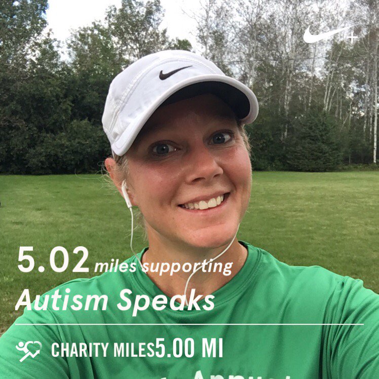 amber_jwatson's tweet photo. 5.0 @CharityMiles for @autismspeaks. Thx @ThriveMkt for sponsoring me! https://t.co/Z3jz74tgI1 https://t.co/8btY55jI0M