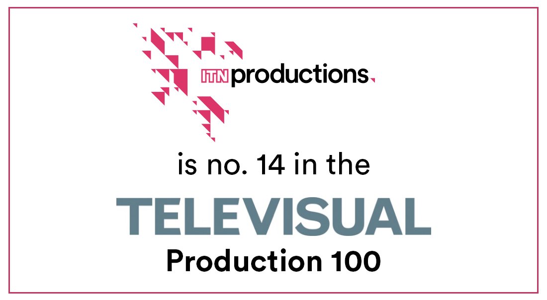 ITNProductions's tweet photo. #ITNP are no.14 in the @televisualmedia Production 100 &amp;
rated no.4 in Popular Factual, no.8 for Specialist Factual &amp; no.9 for Entertainment https://t.co/tPTKetqEtH