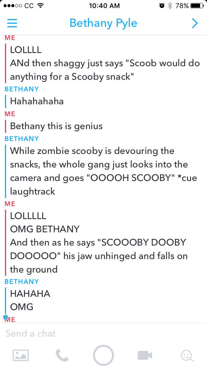Kelso1093's tweet photo. So I saw a Scooby Doo apocalypse au comic at the LOC and then @bethany_pyle and I came up with this beauty #MakeItHappenHollywood https://t.co/mlKG8rvhus