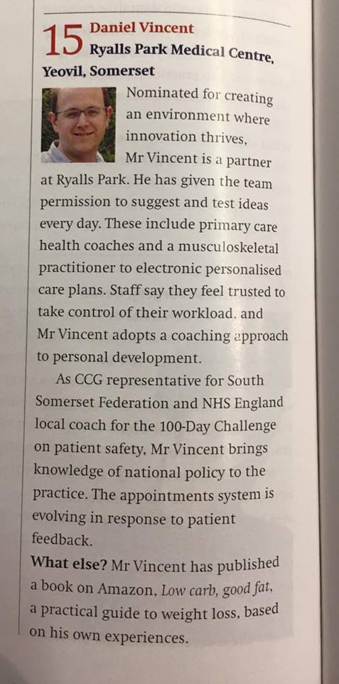 RyallsParkMC's tweet photo. Well Done Daniel - Thoroughly deserved!

From the rest of the team at Ryalls Park Medical Centre 
#FutureNHS #PrimaryCare #PracticeManager https://t.co/JpAiHcXm80
