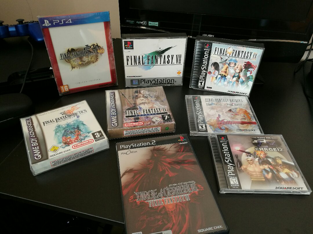 Gamer_Dan5's tweet photo. More #FinalFantasy add to my Collection! I can't stop and won't stop! :D

#GamersUnite #retrogames #RETROGAMING #SquareEnix #Playstation https://t.co/RvDMtwtchq