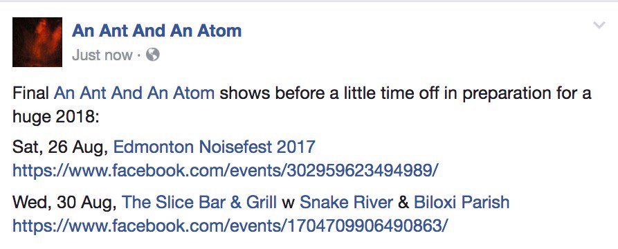 anantandanatom's tweet photo. Last shows before a bit of a breather in Edmonton and Lethbridge. https://t.co/ApbBHN2ynE