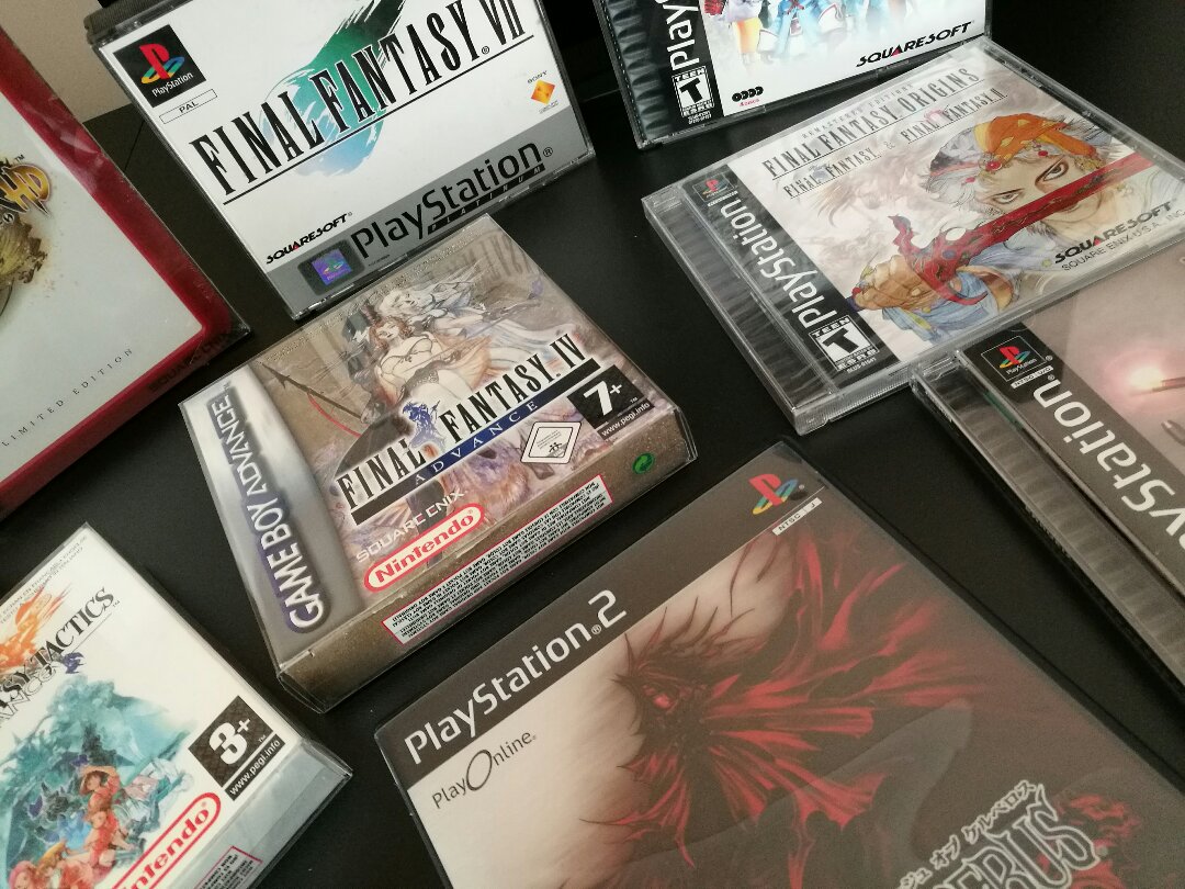 Gamer_Dan5's tweet photo. More #FinalFantasy add to my Collection! I can't stop and won't stop! :D

#GamersUnite #retrogames #RETROGAMING #SquareEnix #Playstation https://t.co/RvDMtwtchq