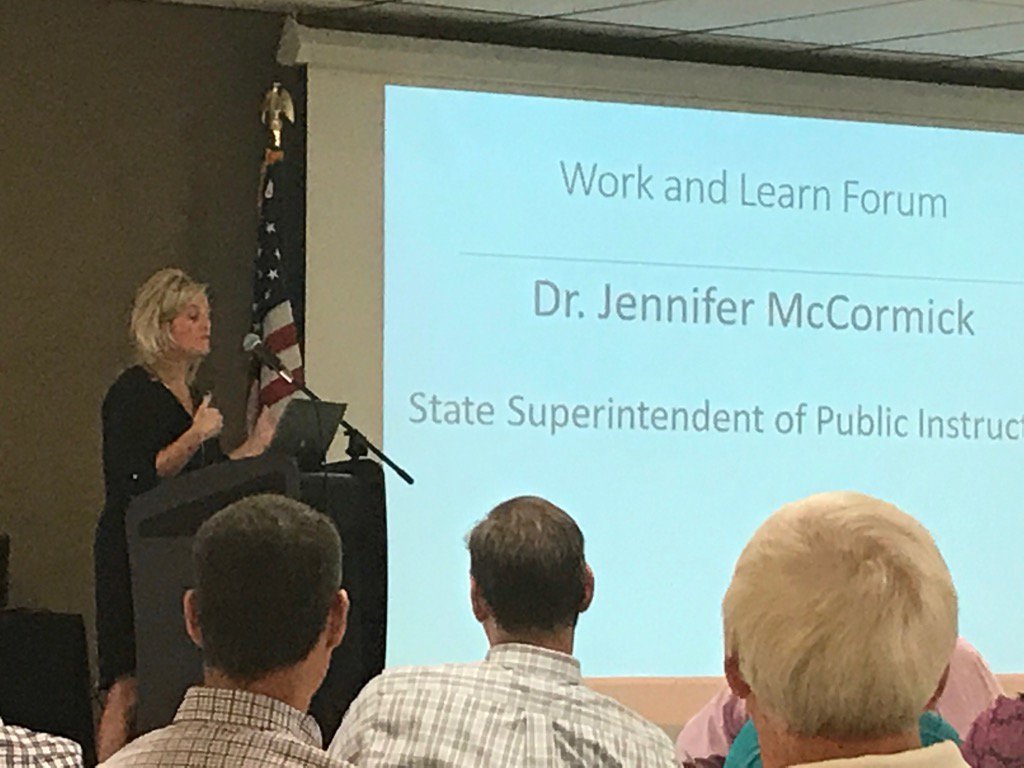 RLangferman's tweet photo. Great speaking points by @suptdrmccormick to build workforce in SE Indiana. https://t.co/i55rNaNgxd