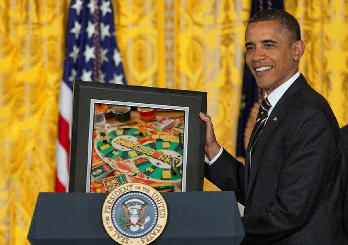 Who's team would win a game of SMORGASBOARD®; <a href="/BarackObama/">Barack Obama</a> or <a href="/realDonaldTrump/">Donald J. Trump</a>? bit.ly/smorgBG #POTUSfoodies# BackUsOnKickstarter