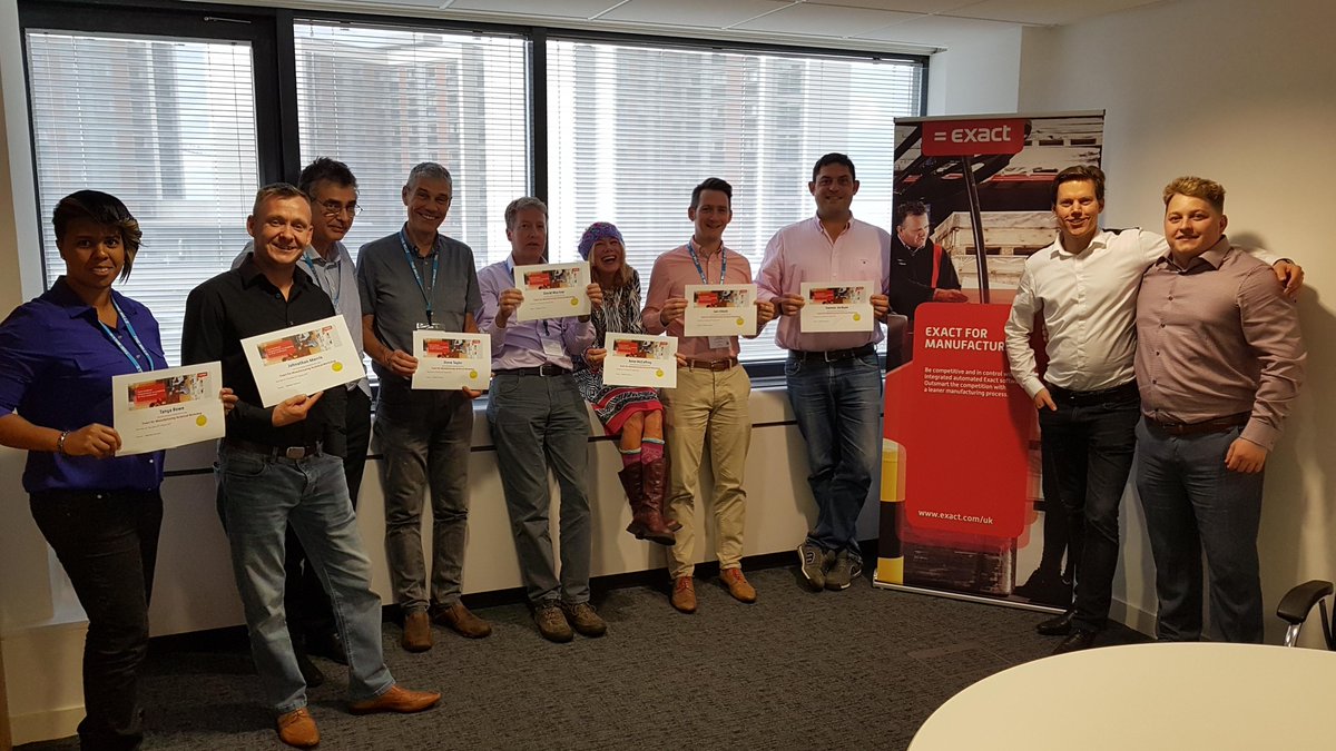jamie_exact's tweet photo. Congratulations to our UK partners for successfully completing a 3 day Manufacturing Technical Workshop

#shareyourred #greatpartners #exact https://t.co/qZAXU9TXLP
