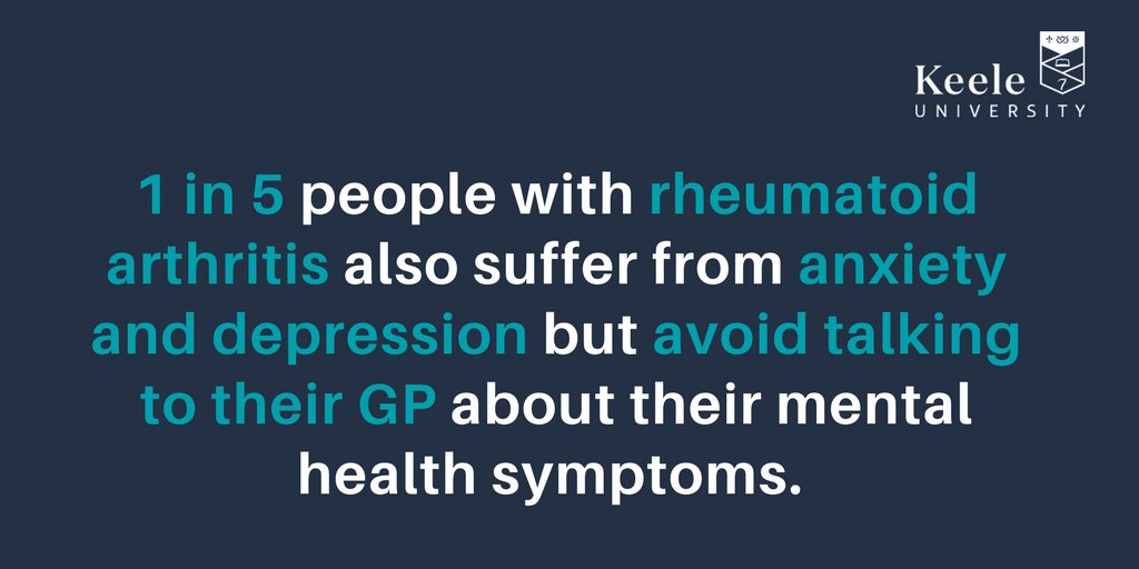 SoM_Research's tweet photo. @KeeleUniversity study focuses on improving the recognition of #anxiety and #depression in #rheumatoidarthritis; https://t.co/Y82t2ALl1Z https://t.co/hhleasUi3b