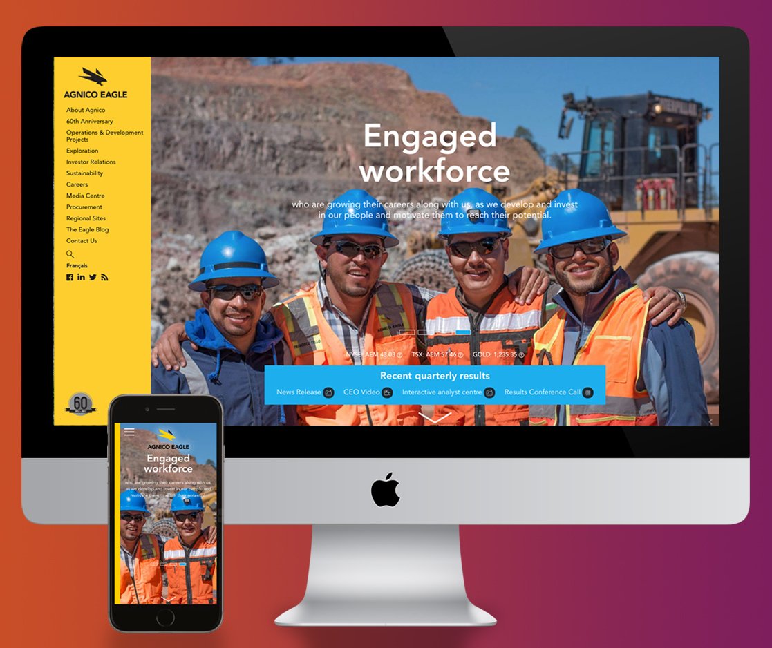 craibdesign's tweet photo. #TBT Highlighting another fantastic example of #bestpractices in #IR websites. Great job @agnicoeagle #industryleaders #electronicdisclosure https://t.co/43B96nEiqn