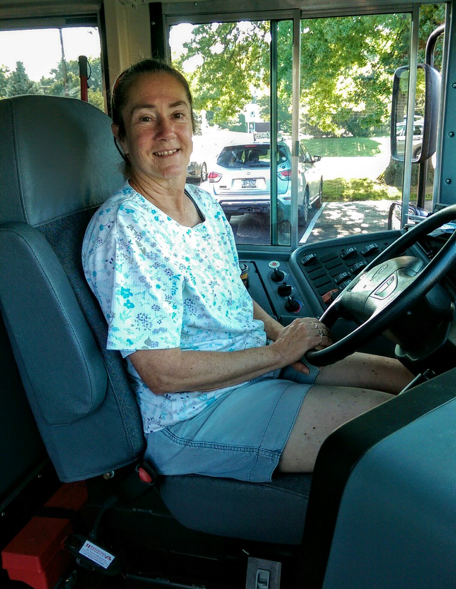 pennmanor's tweet photo. Here's a shout-out to our bus drivers, like Joan Shenk (Bus 132). Thanks for getting our students safely to and from school! #PMBack2School https://t.co/eFJO6bJiUq