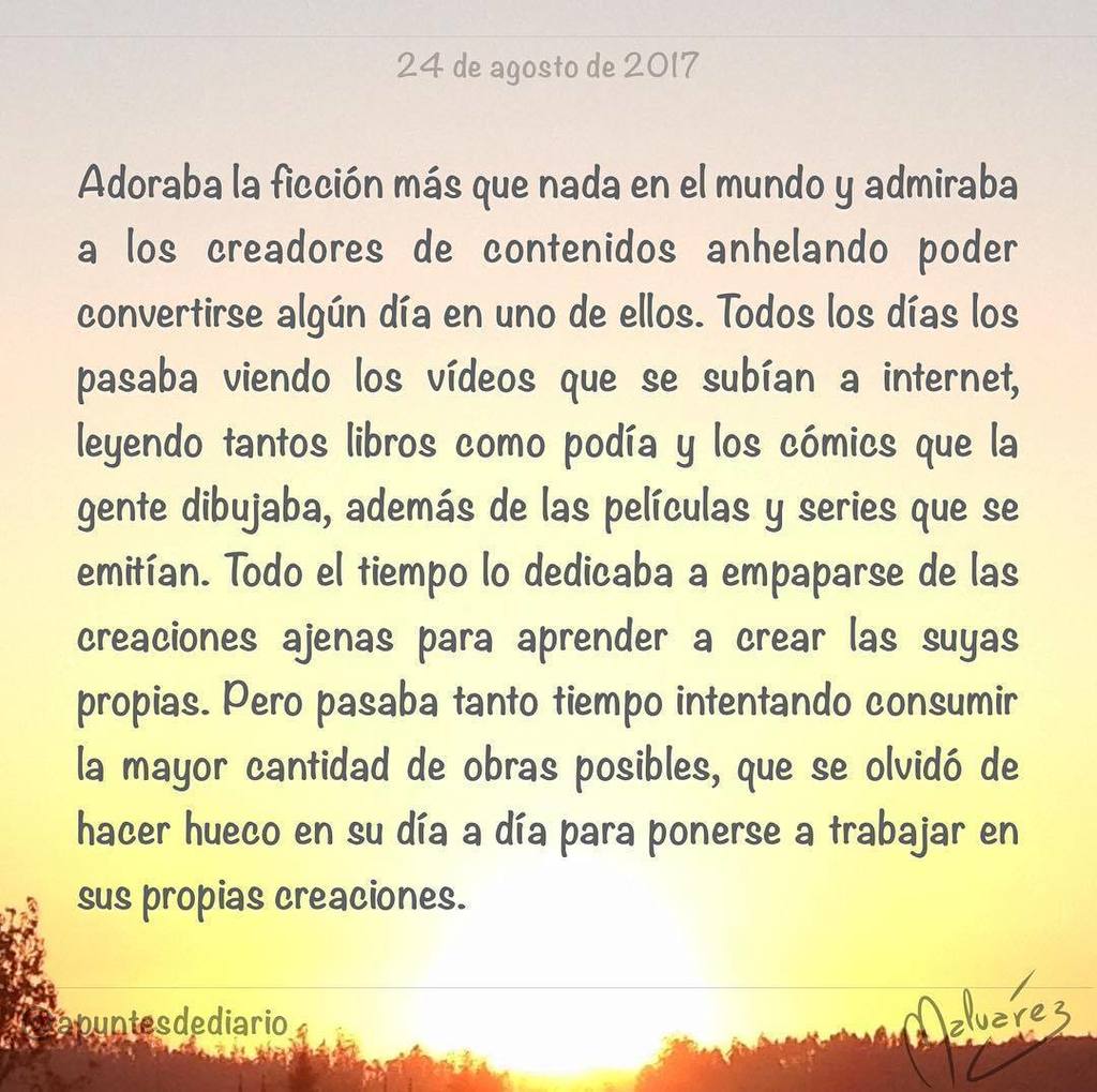 apuntesdediario's tweet photo. 📝24 de agosto de 2017
📔: #Microcuento
#️⃣: #crear #ficción #obras #olvidar
#microcuentoz #microrrelato #microcu… https://t.co/RoUvPJtjBL https://t.co/WhoOFgzPid