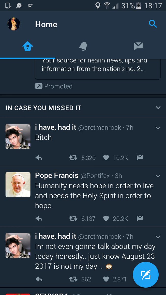 13MariaCalva's tweet photo. @bretmanrock you &amp; the pope I can't 😂😧 https://t.co/AcWlbgIynP