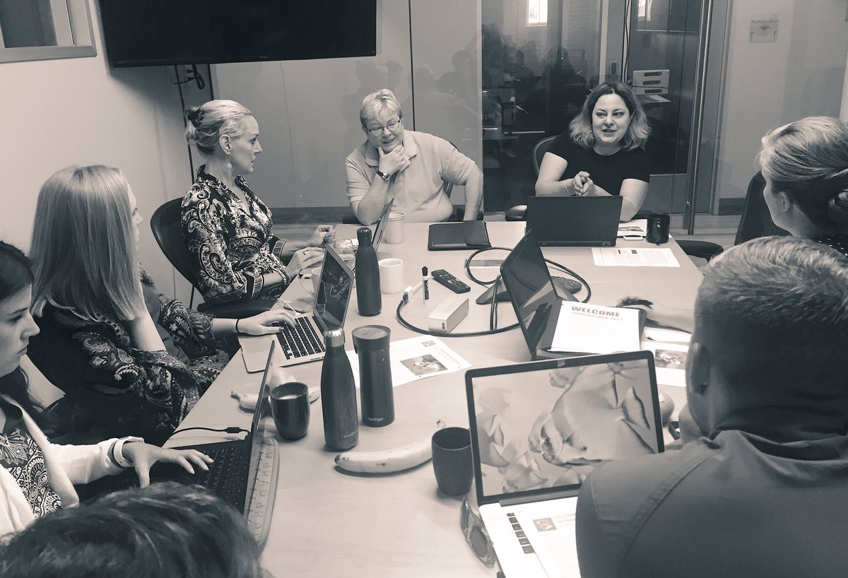 HungerUTour's tweet photo. Stephanie Mercier, Director of Policy+Advocacy & Rose Barbuto, Director External Relations for Farm Journal Foundation training #HUCrew! https://t.co/SUm6G2AkG2