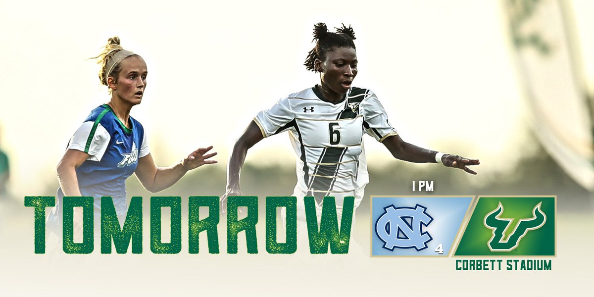 USFWSOC's tweet photo. Tomorrow we take on No. 4 UNC at home! Come out to Corbett Stadium and cheer on your Bulls!

#WhyNotUs https://t.co/wgTwTotCKh