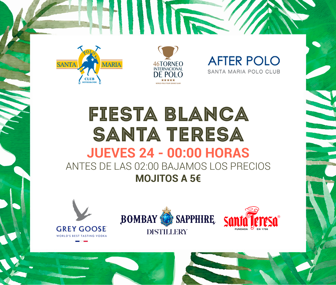 AfterPoloSTG's tweet photo. It's not over yet! come tonight to #afterpolo #Sotogrande #SantaMariaPoloClub and tell your friends about it! see you there https://t.co/K0p45kYJiD