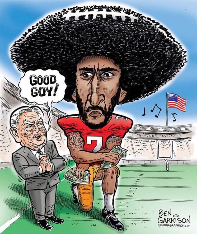 A_of_the_angels's tweet image. @GrrrGraphics You nailed it. #ImWithKap #IMNOTWITHKAP #soros #GoodBoy