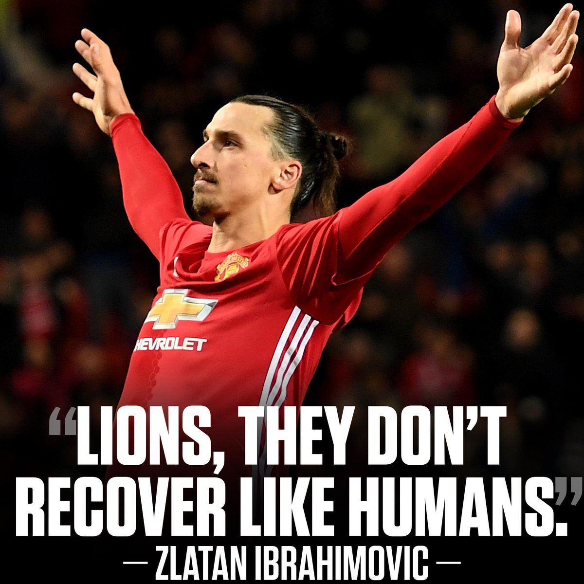 espn's tweet photo. An injury can't stop Zlatan Ibrahimovic. https://t.co/oQbGWAO7iT