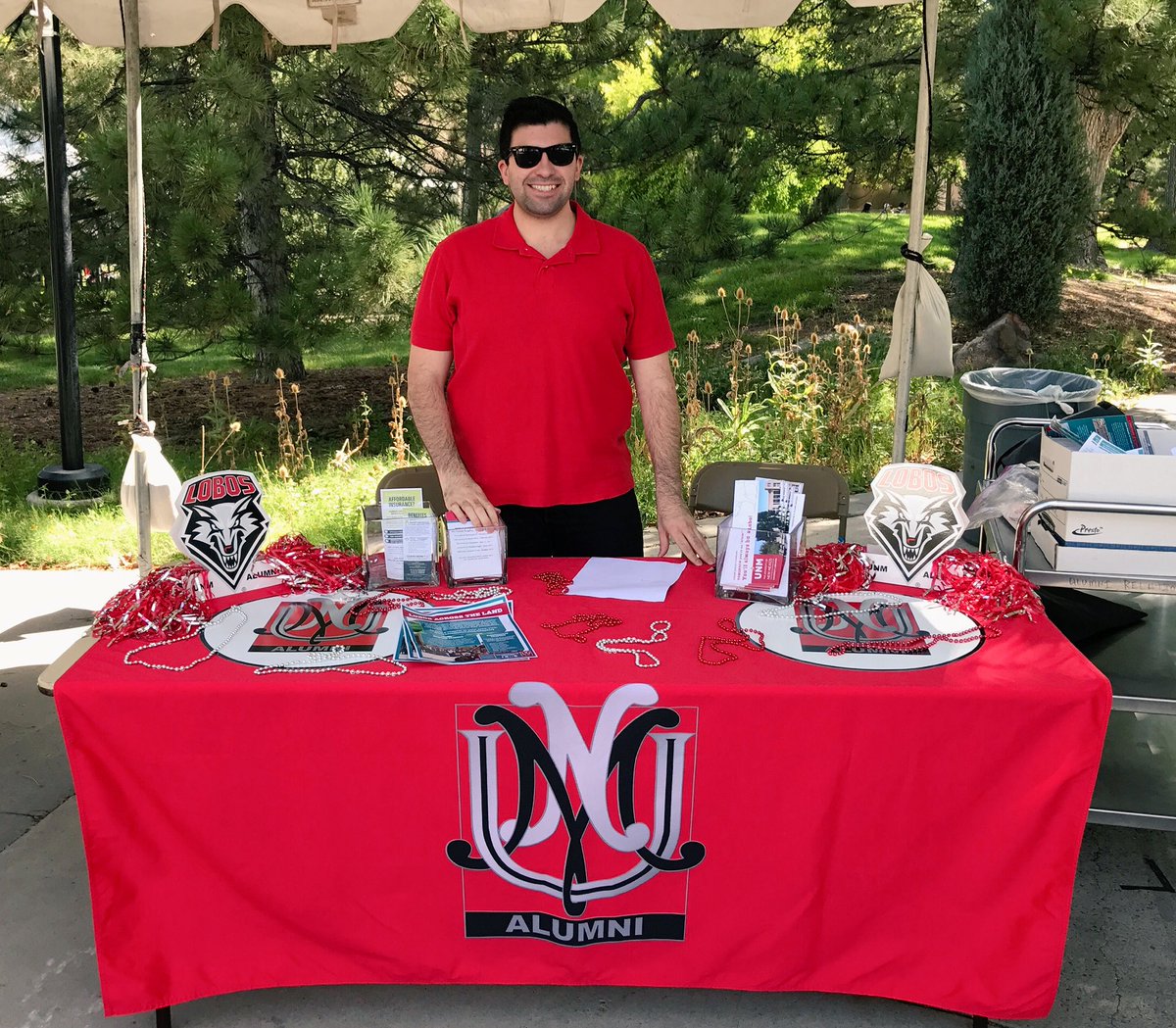 UNMYoungAlumni's tweet photo. We are hanging out at #WelcomeBackDays today! Stop by and say hi! #UNMYA https://t.co/O59JZRIMdG