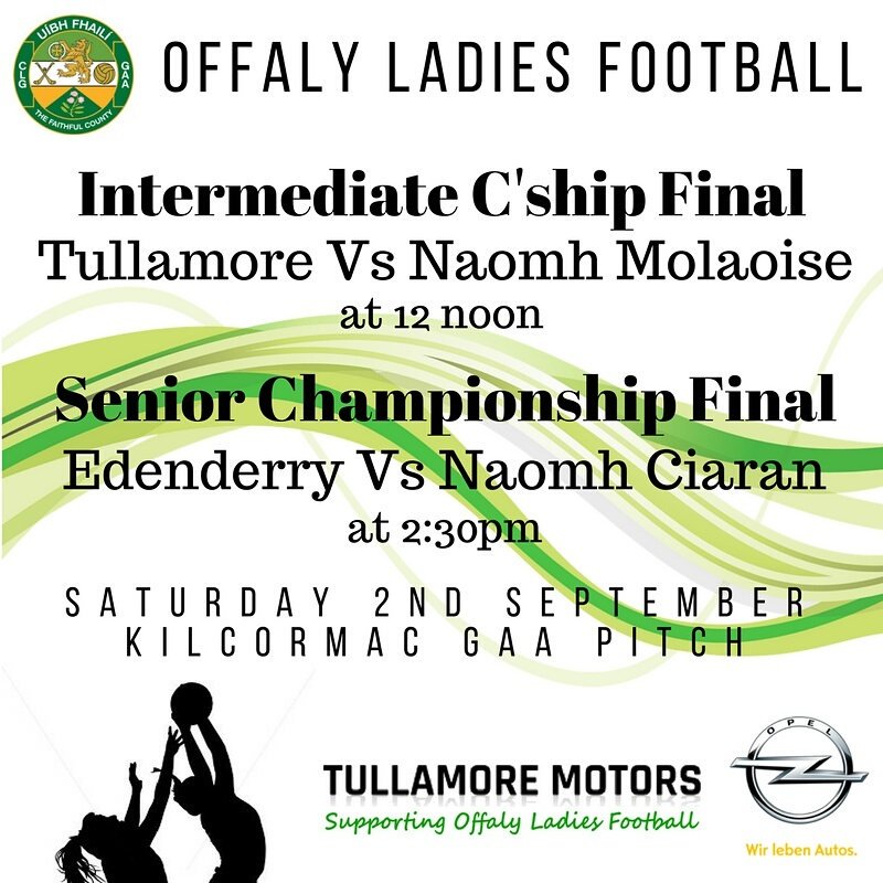 OffalyLGFA's tweet photo. 9 more sleeps..... #offalyladiesfootball #countyfinals @KK_GAA @MidlandsSport @TullamoreMotors @TullTrib @Offaly_Express @LeinsterLGFA https://t.co/TcYCJxCS7l