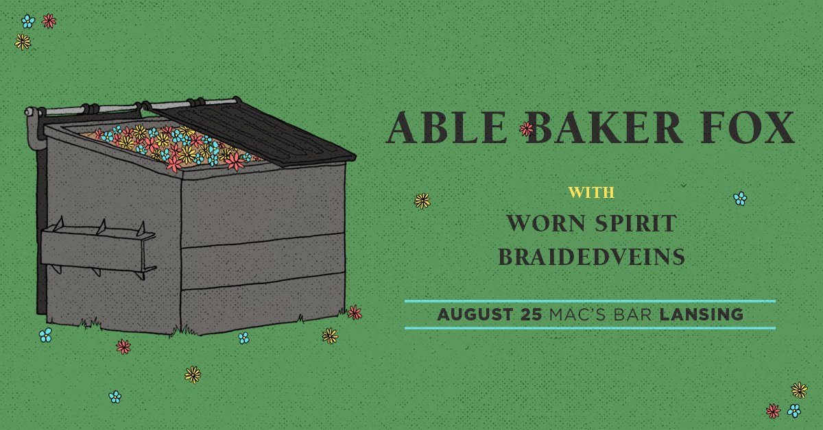 FusionShows's tweet photo. TOMORROW at @MacsBar!!

@ablebakerfox
@wornspirit
@BRAIDEDVEINS

Get tickets: https://t.co/pLbh1petnD https://t.co/YjsFf4YRJY