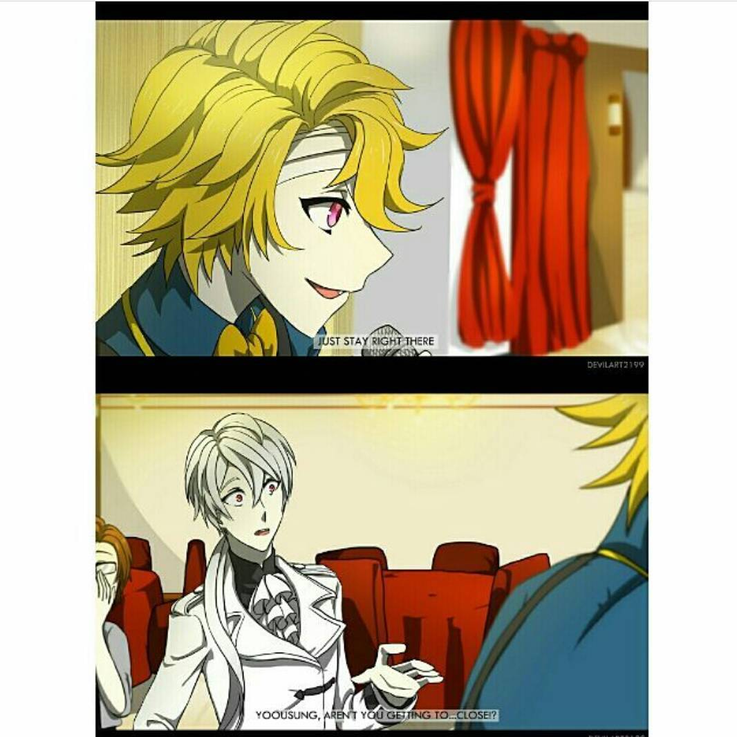 __taigaru's tweet photo. Chu...*blush* 
.
.
#mysticmessenger #yoosungxmc #zen #hyunryu #yoosungkim #rfa #cheritz https://t.co/yIjS1mZgGF