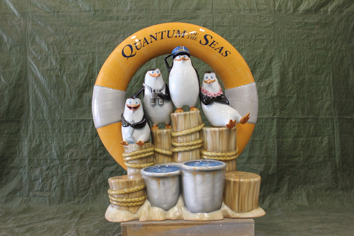 Throwback Thursday! We loved sculpting these little guys from #Madagascar! We had to get every detail right, and we had a blast doing it! 🐧