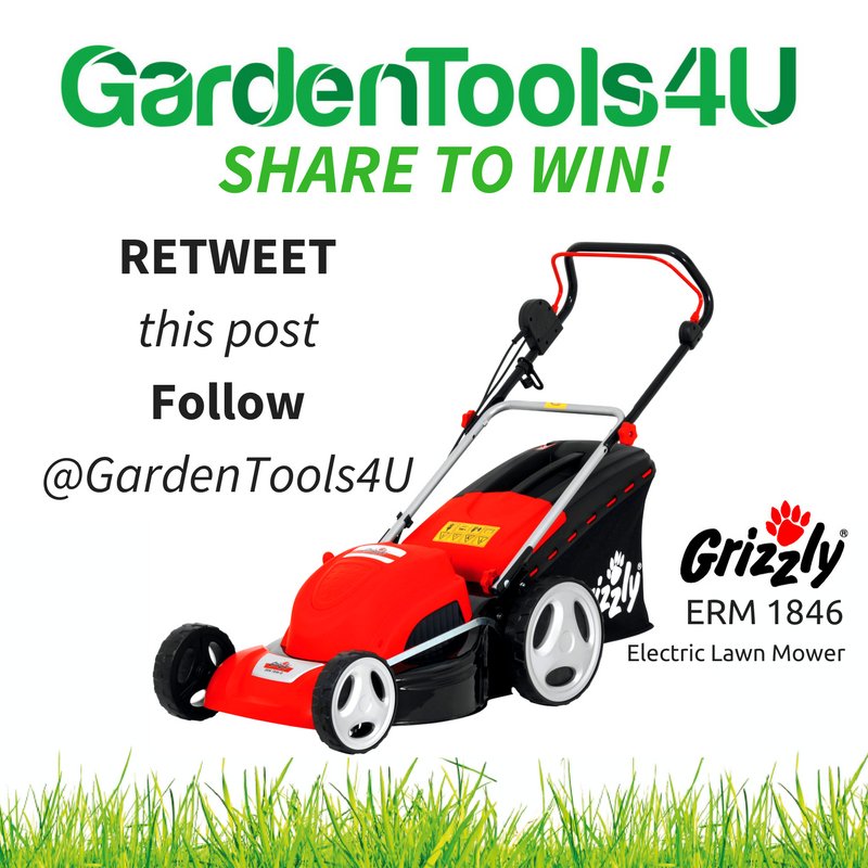 GardenTools4u's tweet photo. 1 WEEK LEFT TO ENTER 🚨 RT &amp; FOLLOW @GardenTools4u to WIN @GrizzlyTools  Electric Lawn Mower https://t.co/vZPvaLzgsJ #GetGrizzly 🐾 #giveaway https://t.co/WIkuVJmZhc