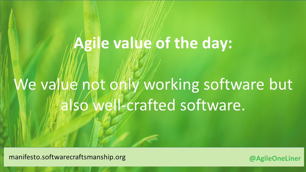 #agile #softwarecraftsmanship #21stcenturycraftsmanship