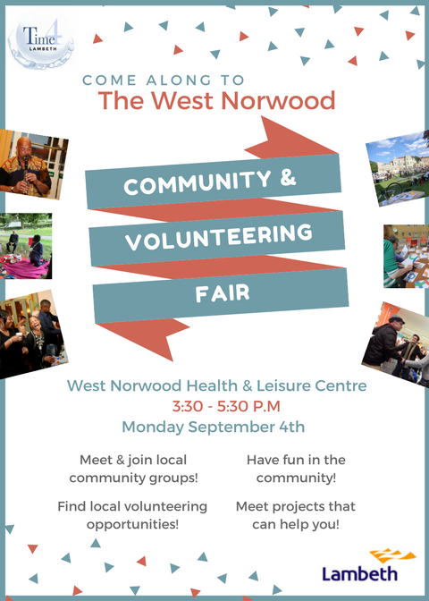 Want 2 #volunteer in your #Community?! Come to <a href="/wnhlc/">wnhlc</a> on Sep 4th 2 meet great #CVSE orgs in #Westnorwood! <a href="/AgeUKLambeth/">Age UK Lambeth</a> <a href="/libraryofthings/">Library of Things</a>