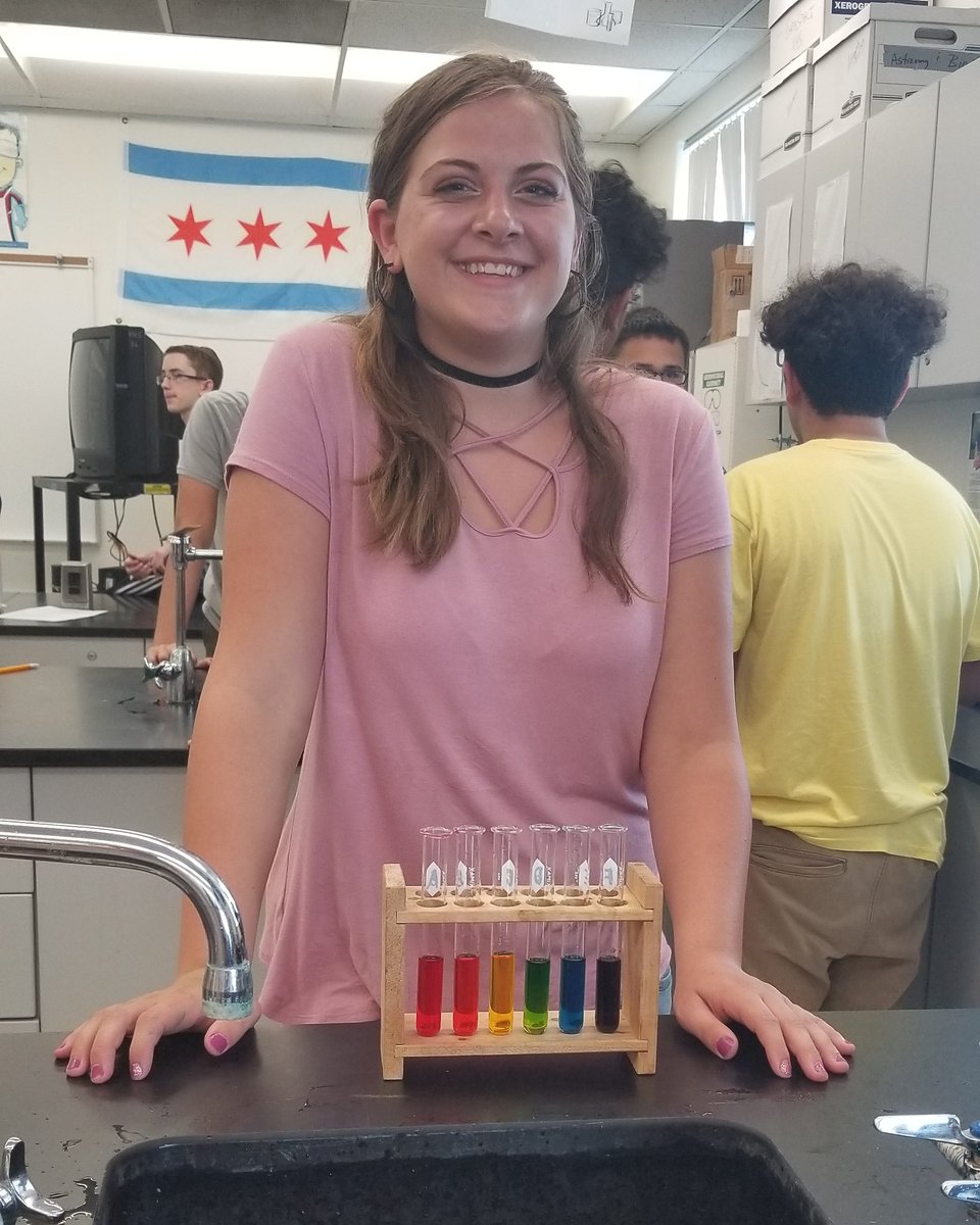 MsChooch's tweet photo. Practicing our measuring skills today in #chemistryclass. Correct measurements = rainbow! #chemistryteacher #teacherlife #RiverviewSharks https://t.co/3DrT3IzMYm