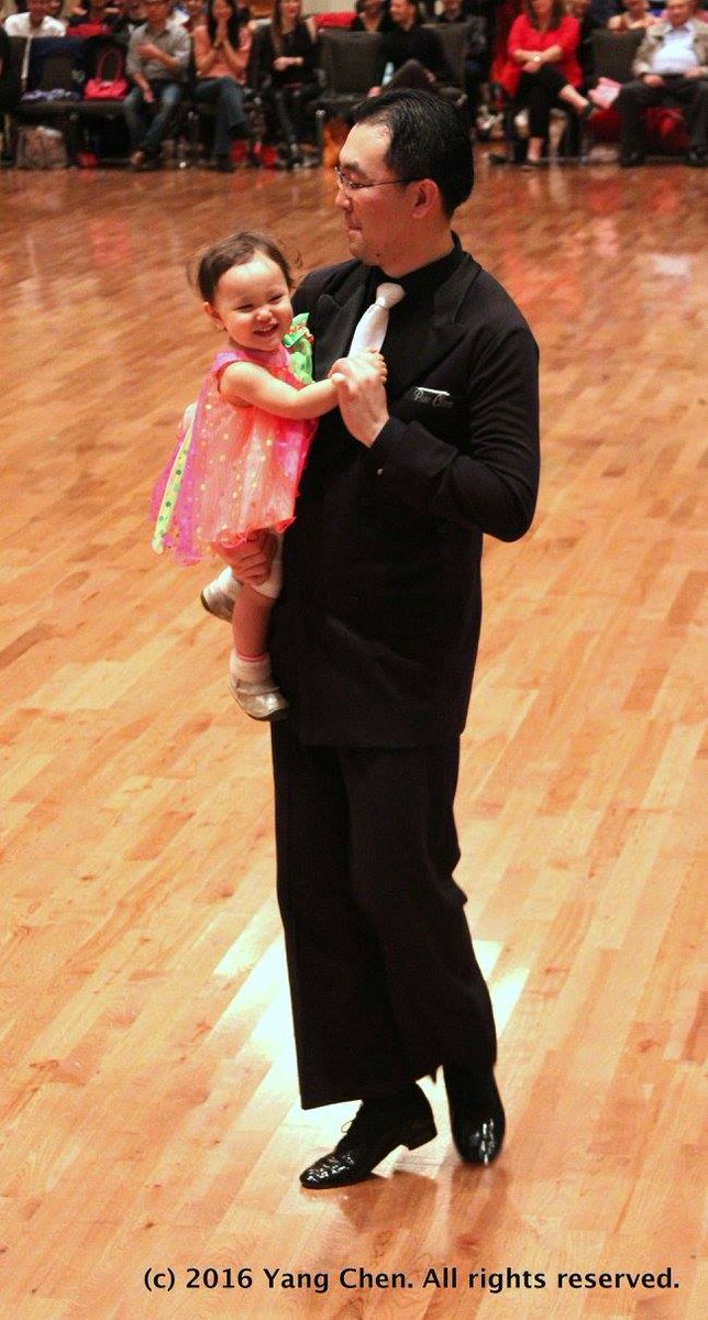 DCDIComp's tweet photo. #tbt when Chen's daughter stole the show #toocute #fatherdaughterdance #ballroombaby https://t.co/AzqPid80RP
