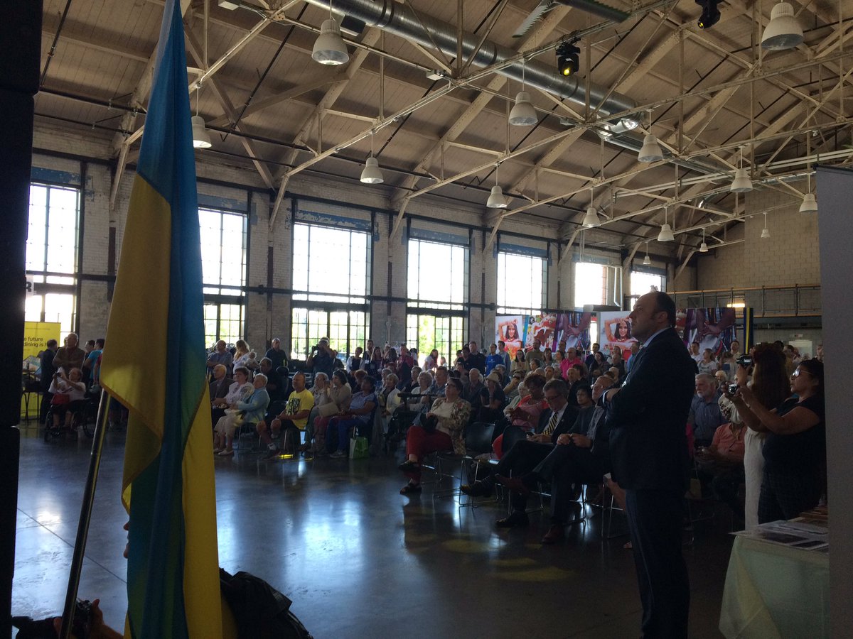 Full house for the opening ceremony of #adayinUA. З Днем Народження, Україно! <a href="/UKRinCAN/">UKR Embassy in CAN</a>