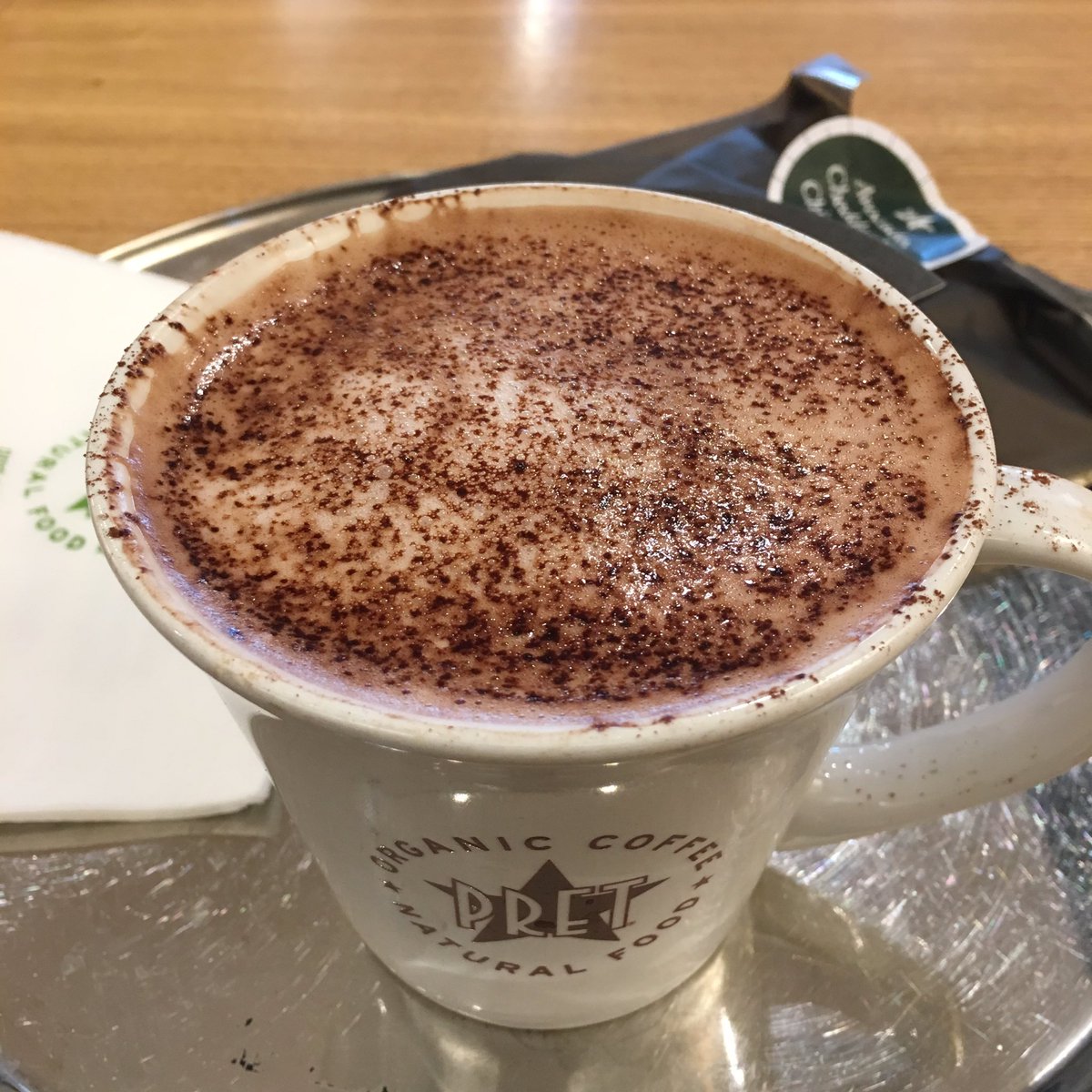 Azz2000's tweet photo. Treating myself to a Coconut Hot Chocolate. Taste so good!! @Pret #yummy #treat #metime #coconuthotchocolate https://t.co/wYPorRMoFz