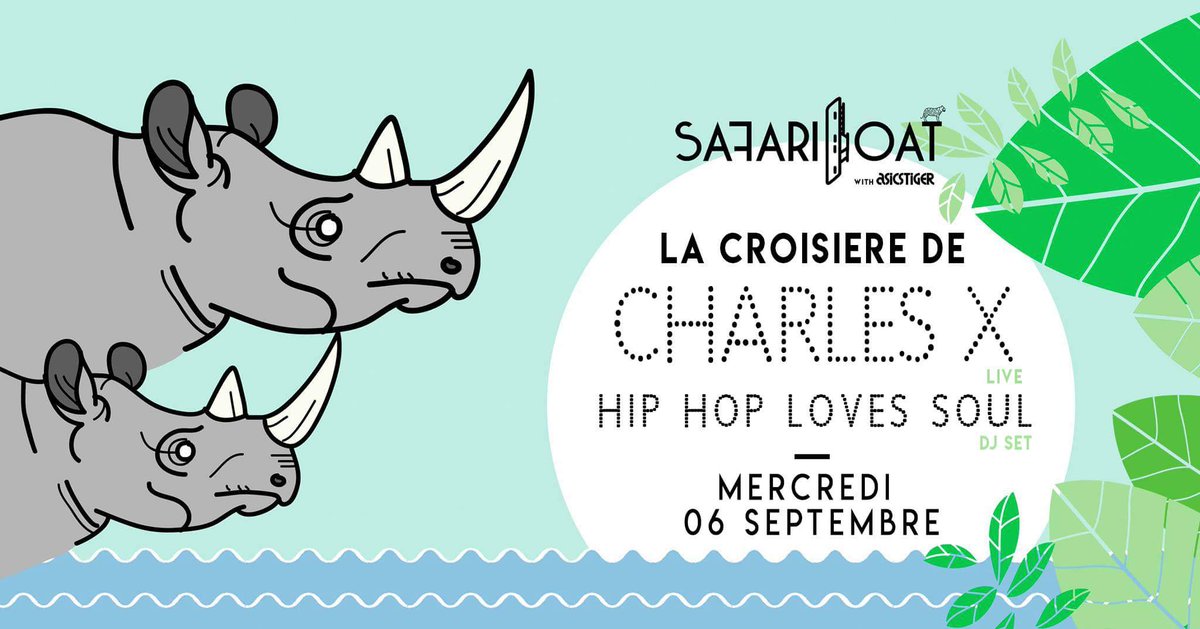 therealCharlesX's tweet photo. #TooExcitedTo perform live Sept 06
at the Safari Boat in Paris
#concert #boatparty https://t.co/kALbZrtnra