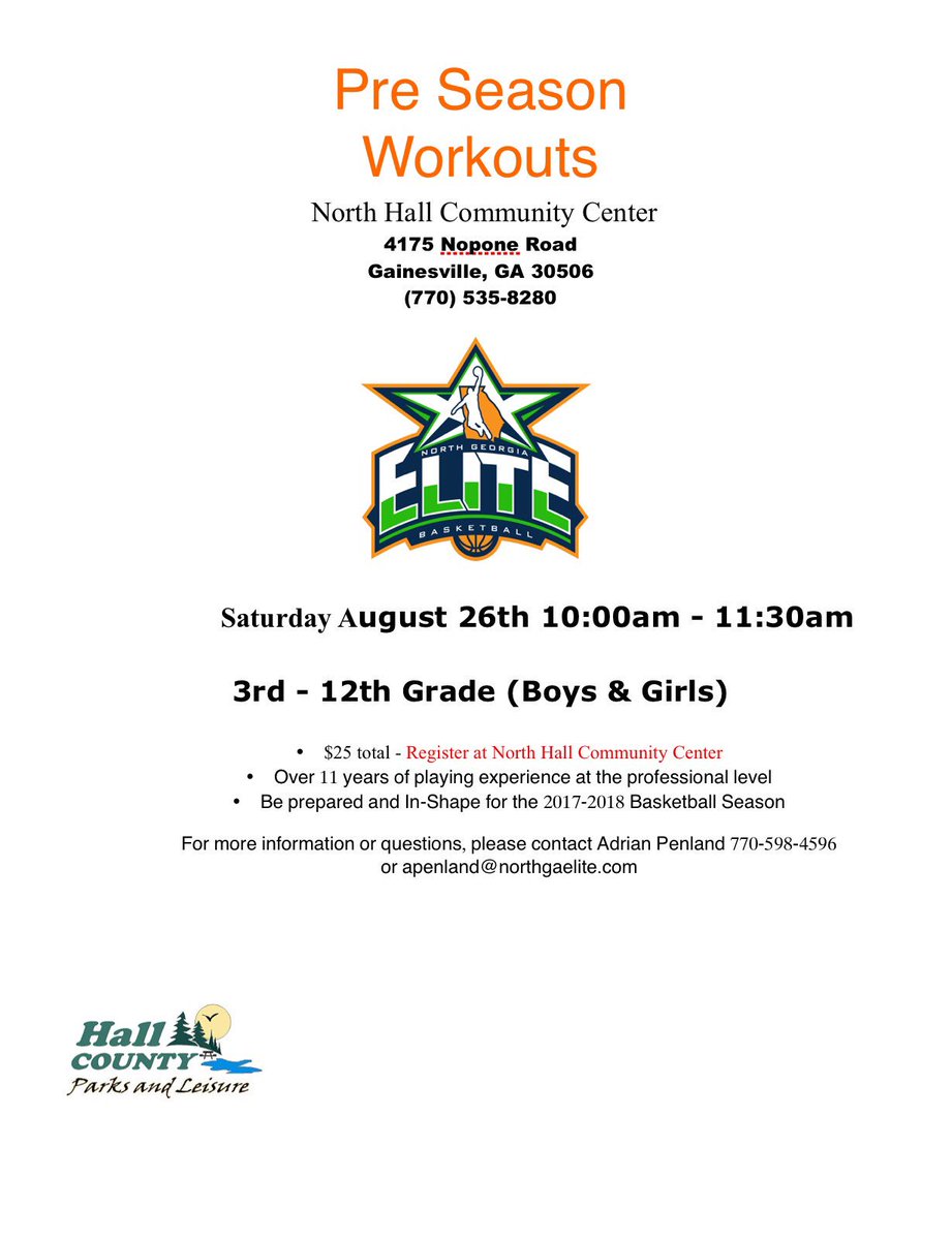 AP_BBall's tweet photo. #APBPreSeasonWorkouts this Saturday August 26th at North Hall Community Center 10-11:30am! Be prepared and In-Shape for the upcoming season https://t.co/XeAfVlLU0o