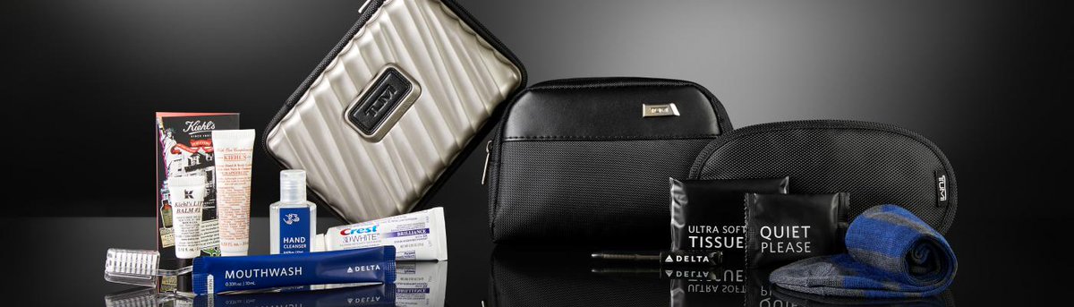 topontravel's tweet photo. Personalize the skies with Delta’s refreshed TUMI amenity kits https://t.co/TzH0lV7sXM #tumi #Deltaone #Deltaonesuite #BusinessTravel https://t.co/AAERkgQLnQ