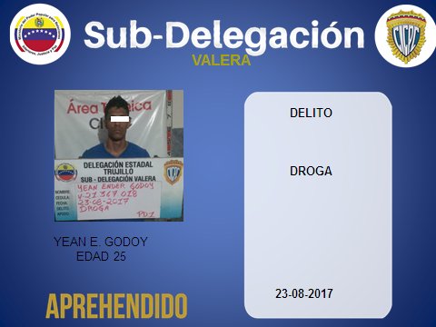 cicpcvalera's tweet photo. #CICIPC DETIENE A UN CIUDADANO POR EL DELITO DE DROGA @nelsonpaezruiz  @parralui67 @CICPCDETRUJILLO https://t.co/Awhvv5jXgw