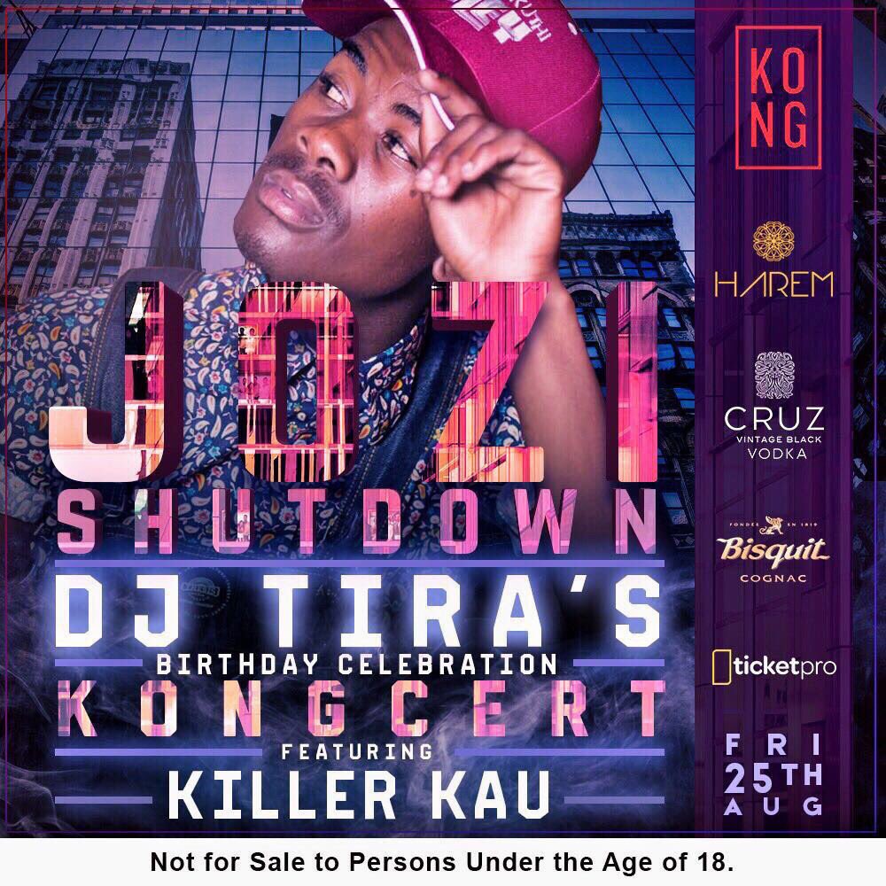 Joodie_Leeuw's tweet photo. #JoziShutdown this Friday!! Performances by AKA x Nasty C x Killer Lau and more @Harem_sa &amp; @KONG_urban #KONGcert 🎉 https://t.co/oGla2xEmD5