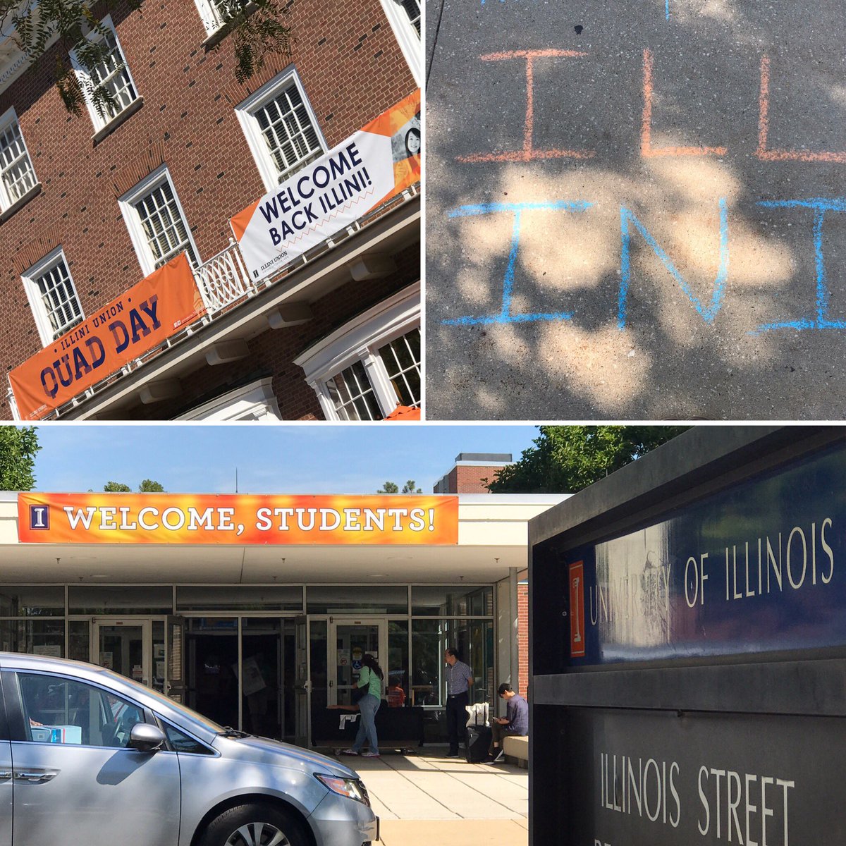Casey_uofi's tweet photo. Couldn't ask for better weather for #ILLINOISmovein 🔶🔷 Welcome new students! #ILLINOIS2021 https://t.co/QzrnrN6Y83