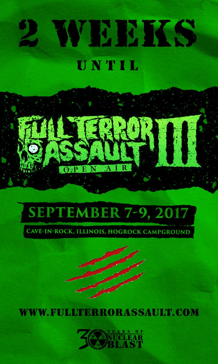 The terror is 2 weeks away... are you ready for the madness!? #ftaopenair #metal #fta3 #nuclearblast