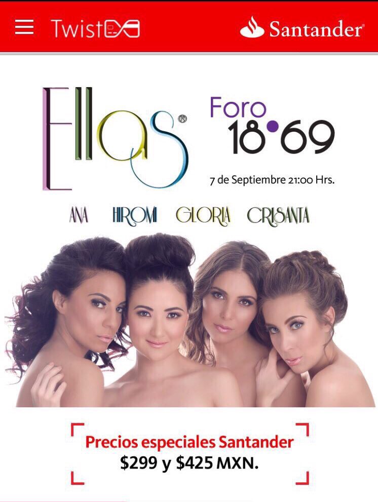 EllasOficial_'s tweet image. #DeboEncontrarLaFormaDe ir el #7ALas21 al @Foro_1869 con la   🎟PREVENTA EXCLUSIVA🎟para clientes @SantanderMx

#Ellas 
#VaPorUstedes
🖤🖤🖤🖤🎤🎤🎤🎤