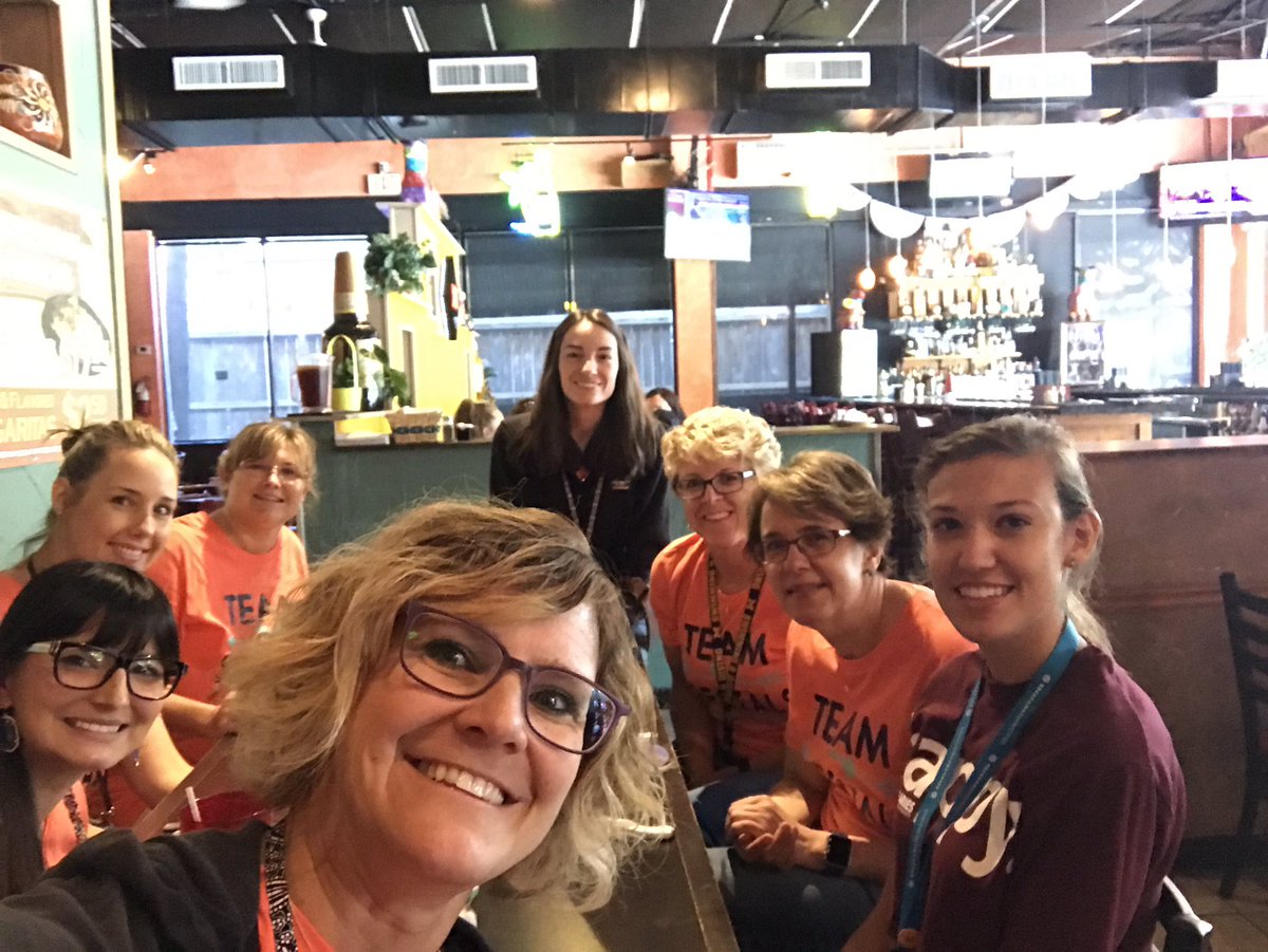 PFE Specials Team enjoying lunch together. #PFEhappycampers #specialspfe <a href="/humbleisd/">Humble ISD</a>