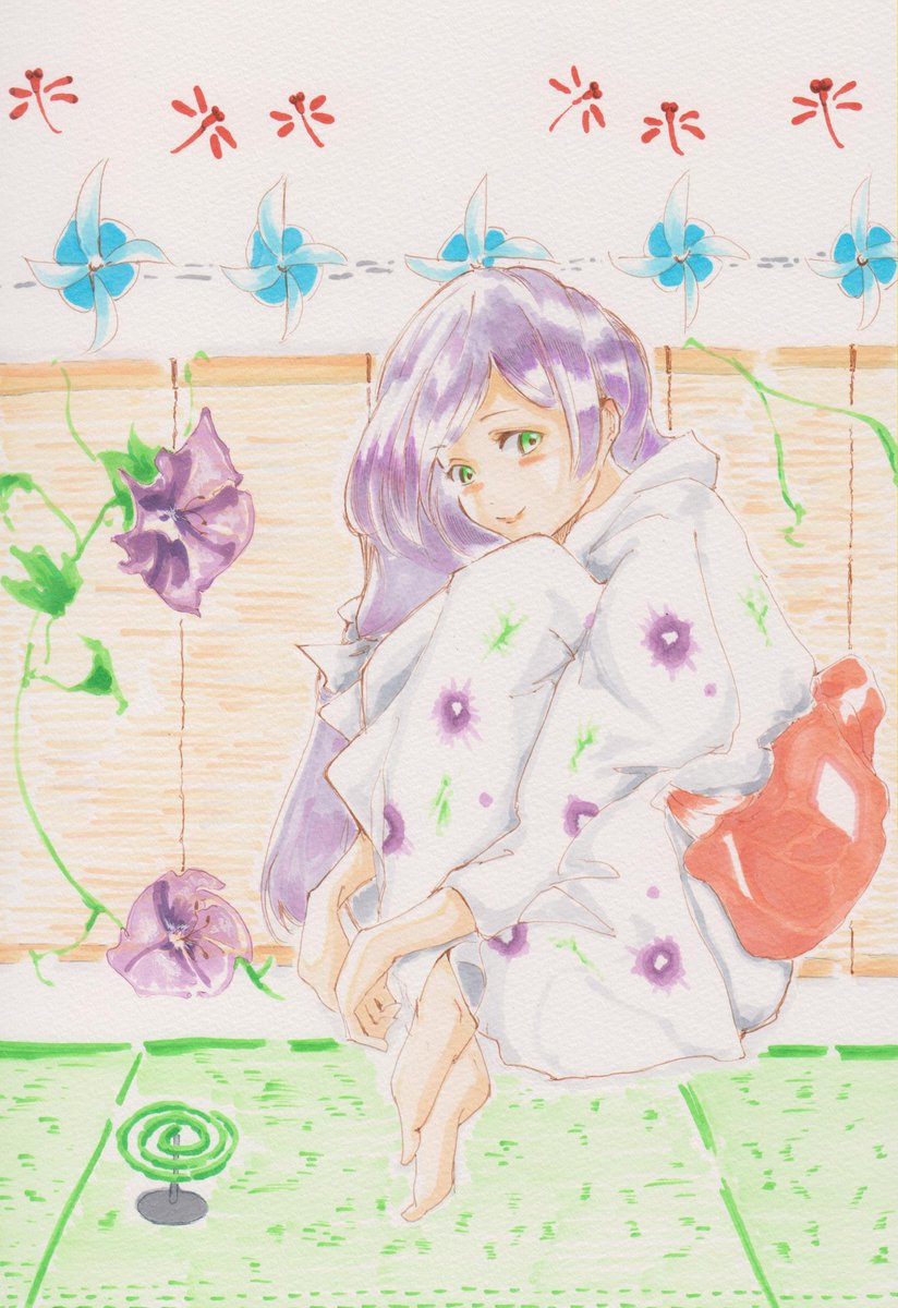夏の希お嬢さん すだれが歪みまくってた 30pictureのイラスト