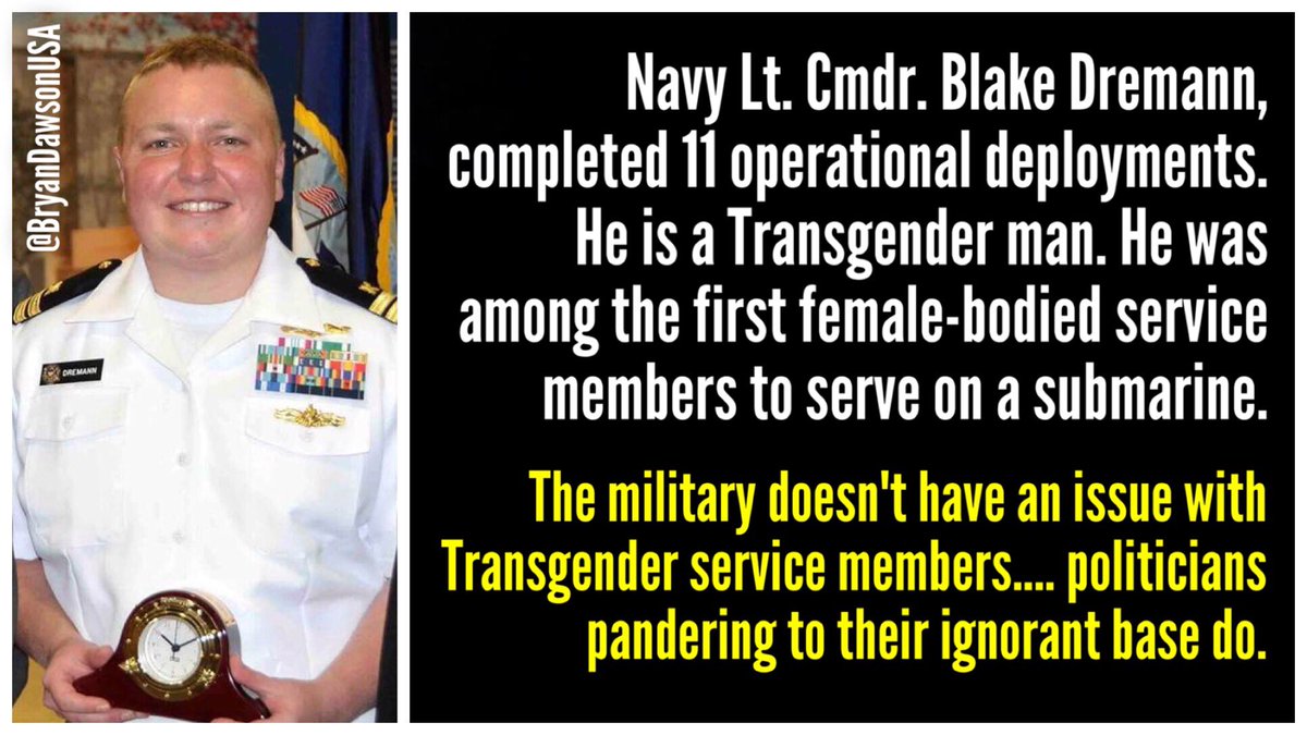 BryanDawsonUSA's tweet photo. Trump's taking away these #transgender veterans' right to serve their country

Republicans making sure they can't pee in the right bathroom https://t.co/rdkuE3iQLm