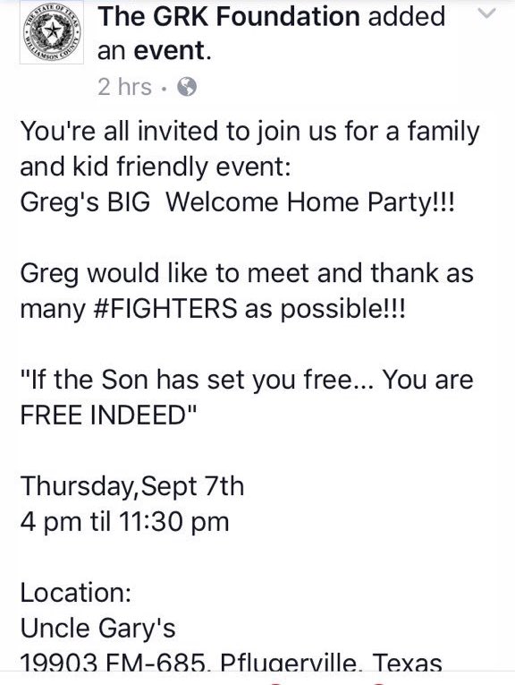 watchkeep's tweet photo. NO! #grkfoundation needs to be reported for this event endangering kids. Inviting kids to party w/convicted child sex offender #GregKelley https://t.co/uhPlBkPGzd