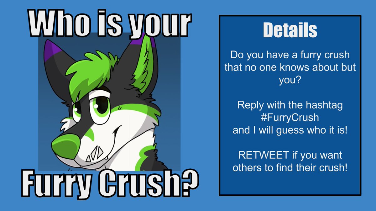 MuffleTheFox's tweet photo. Do you have a Secret Furry Crush?

Reply here and include the hashtag #FurryCrush and I'll guess them! No lying if I guess correctly! 🤔🤔🤔 https://t.co/ybB06OeGPC