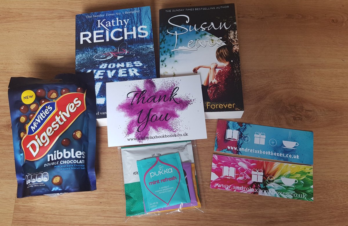 Sherrie_Yellop's tweet photo. Thanks @andrelaxbookbox - really impressed with my box! Will definitely order another one! #bookbox #teaandabook #lovegettingpost https://t.co/dbOLjWCL5G