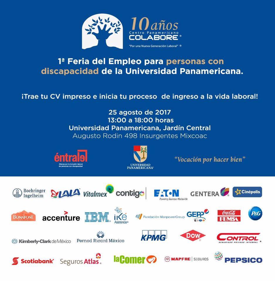 UPMexico's tweet photo. ¡Mañana es la Feria del Empleo para personas con discapacidad! Trae tu CV impreso y participa. #Colabore10 https://t.co/QzjfbwMGG0