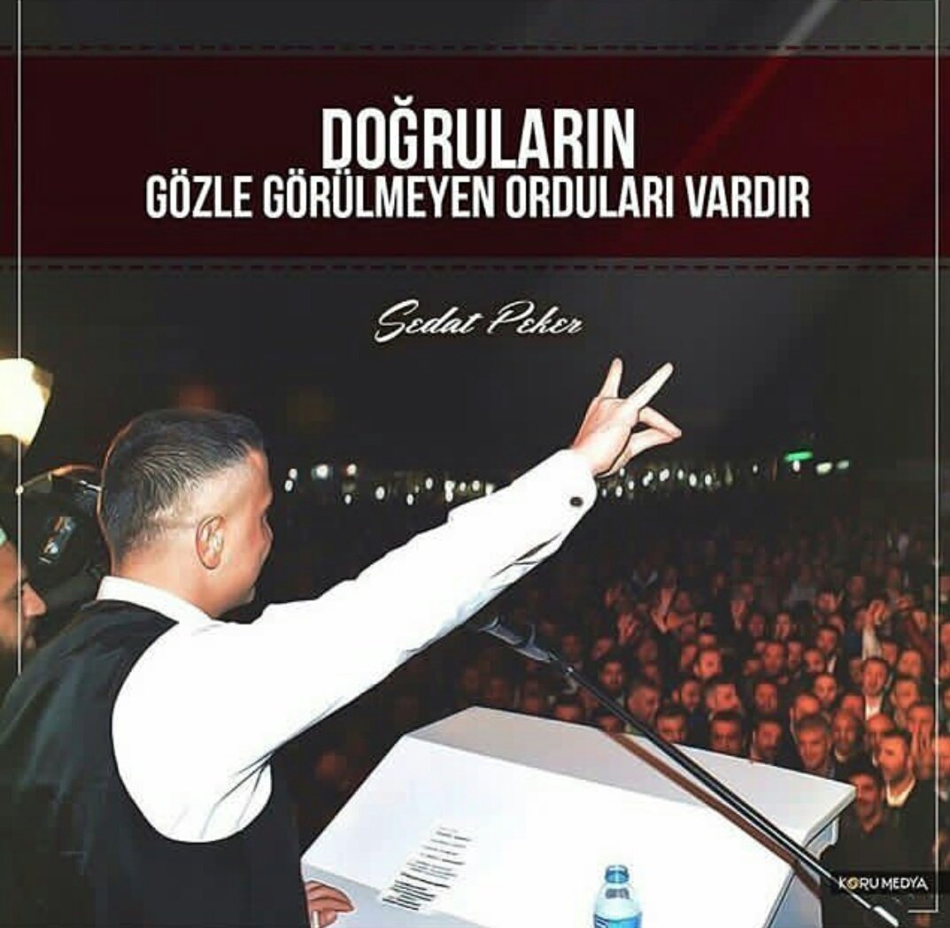 DOĞRULARIN GÖZLE GÖRÜLMEYEN ORDULARI VARDIR..
#REİS #SEDATPEKER
<a href="/sedat_peker/">Sedat Peker</a>