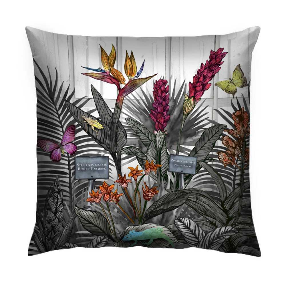 TerrariumHome's tweet photo. Our #tropical glasshouse cushion now available in a #monochrome colourway with pops of vivid floral colour https://t.co/HaufKGV6f4 https://t.co/hlNQBXa6R8